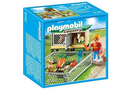 6140 Playmobil Konijnenhok met buitenren