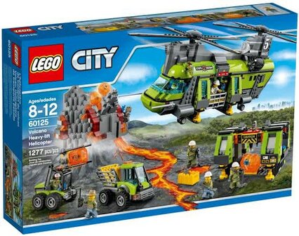 60125 LEGO&reg; City Vulkaan Zware Transport Helikopter