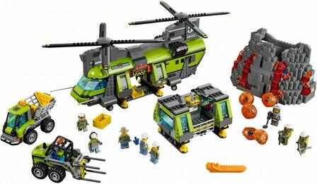 60125 LEGO&reg; City Vulkaan Zware Transport Helikopter