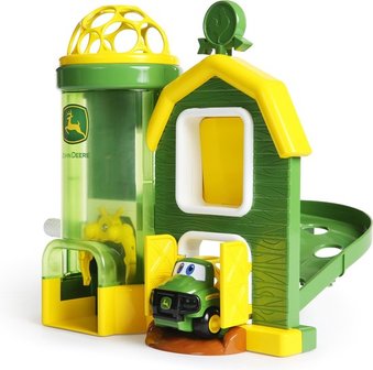 69920 Oball Go Grippers John Deere Rev Up Barnhouse Playset and Vehicle