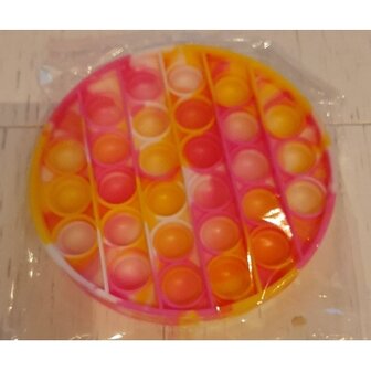 34501S Pop-It Rond Geel/Roze/Wit