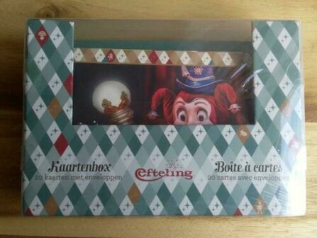 28206 Efteling Wenskaartenbox Groen 20 Stuks