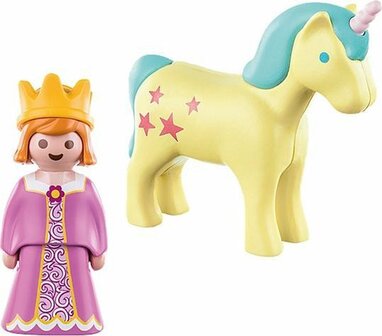 70127 Playmobil 1.2.3 Prinses en eenhoorn