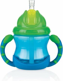 41277 Nuby Flip It Antilekbeker Groen/blauw