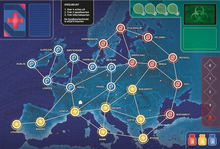 41933 Z-Man Games Pandemic Hot Zone Europa  Bordspel