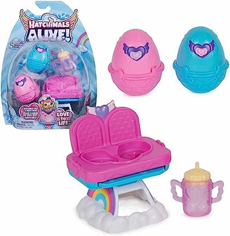 90440 Hatchimals Alive - Hungry Hatchimals-speelset met kinderstoel