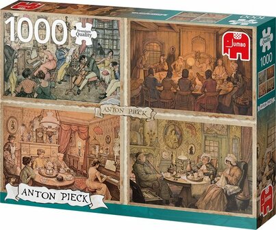 18856 Jumbo Puzzel Anton Pieck Living Room 1000 stukjes