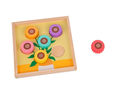 63971 Playing Kids Houten Puzzel  Bos Bloemen