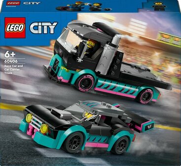 60406 LEGO City Raceauto en transporttruck