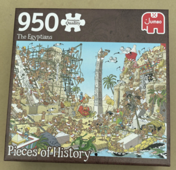 00541 Jumbo Puzzel Pieces of History the Egyptians 950 stukjes