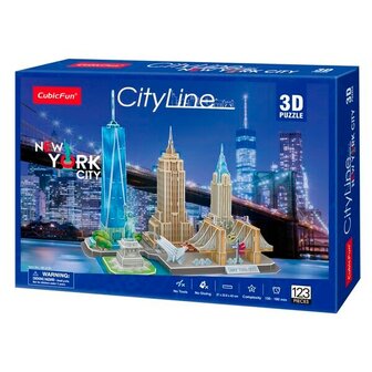 73393 Cubic Fun Puzzel City Line New York 3D 