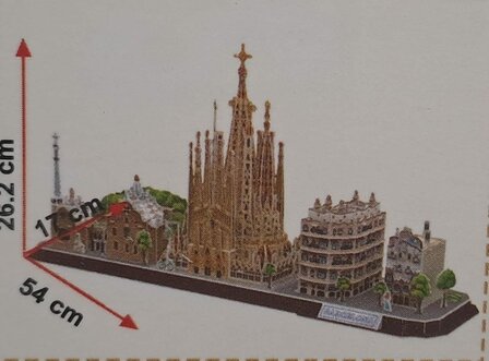 73409 Cubic Fun Puzzel City Line Barcelona 3D