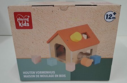 63896 Playing Kids Houten Vormenhuis