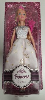 78395 Princess Barbiepop Witte Jurk