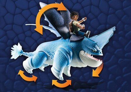 71082 PLAYMOBIL Dragons: The Nine Realms - Plowhorn &amp; D&#039;Angelo