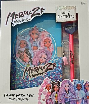 37851 Mermaidz Dagboek met Slotje + Pen + 2 Pentoppers  