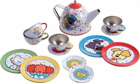 36786 Woezel En Pip Theeservies Tin  13- Delig