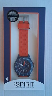 57023 True Spirit Kinderhorloge Oranje/blauw