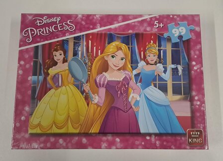 56952 King Puzzel Disney Princess 3 Princessen 99 stukjes