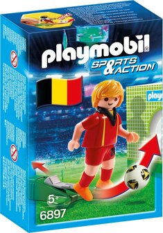 6897 Playmobil Voetbalspeler Belgi&euml;  