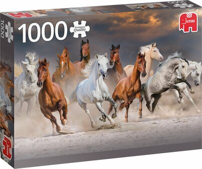 18864 Jumbo Puzzel Premium Collection Desert Horses 1000 stukjes