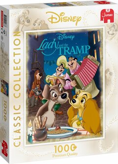 19486 Jumbo Puzzel Disney Classic Collection Lady &amp; The Tramp 1000 stukjes