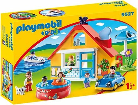 9527 PLAYMOBIL 1.2.3 Vakantiehuis