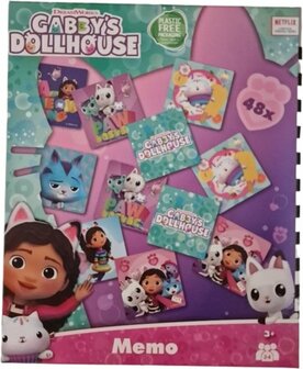 91368 Gabby&rsquo;s Dollhouse Memo Spel 48 Kaartjes