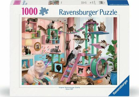 08750 Ravensburger Puzzel Cat Tree Heaven 1000 stukjes