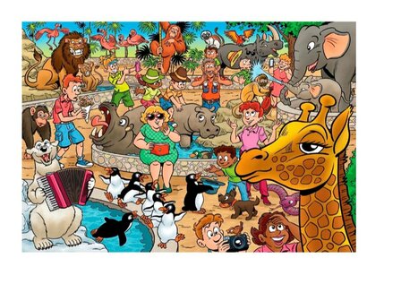 26453 Goliath Puzzel That&#039;s Life Junior 5 Dierentuin 240 stukjes