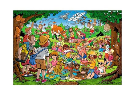 26439 Goliath Puzzel That&#039;s Life Junior 6 Picknick 240 stukjes