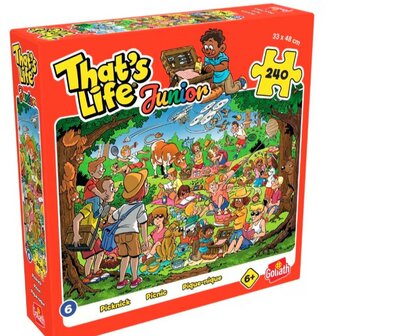 26439 Goliath Puzzel That&#039;s Life Junior 6 Picknick 240 stukjes