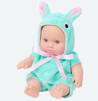 58157 Dolly Star Babypop met Dierenpakje 20 cm Konijn