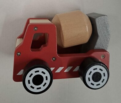 94210 Playing Kids Houten Constructie Voertuig Cementwagen