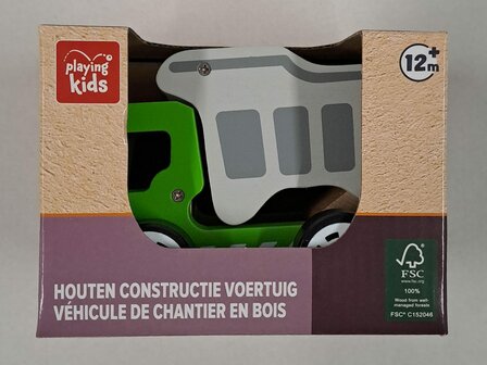 94227 Playing Kids Houten Constructie Voertuig Kiepwagen