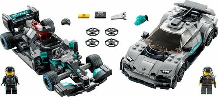 76909 LEGO Speed Champions Mercedes-AMG F1 W12 E Performance &amp; Mercedes-AMG Project One