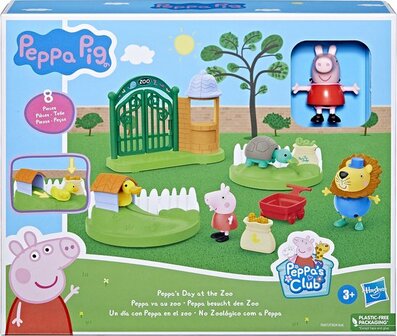 94994 Hasbro Peppa Pig Peppa gaat naar de Dierentuin Speelfiguur