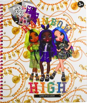 20407 Rainbow High Creatief Album Kleurboek/Stickers/Stiften