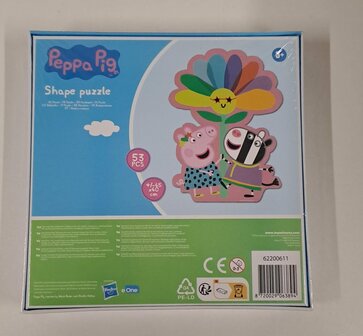 63917 Peppa Pig  Shape Puzzel 53 pcs Bloem