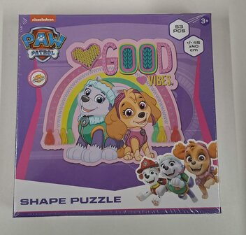 63887 Paw Patrol Skye Shape Puzzel 53 pcs