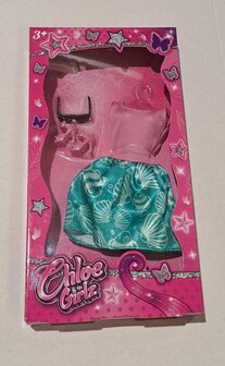 30466 Chloe Girlz Poppenkleding Zomerjurkje Schelp