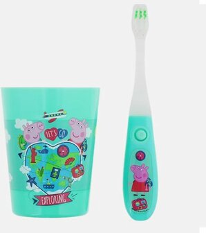 49623 Peppa Pig Tandenborstelset met Timer Groen