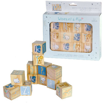 45674 Woezel en Pip Baby Houten Blokken