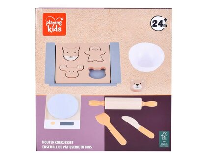 94425 Playing Kids Houten Koekjesset + weegschaal