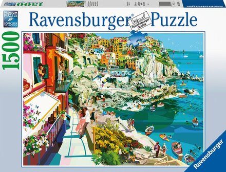 169535 Ravensburger Puzzel Romantiek in Cinque Terre 1500 stukjes