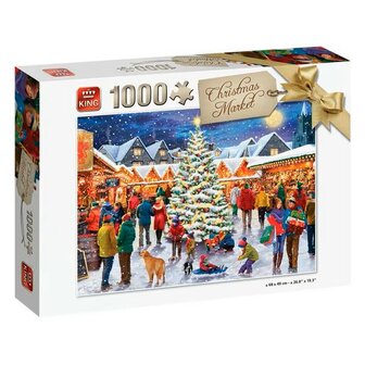 02576 King Puzzel Christmas Markt 1000 stukjes