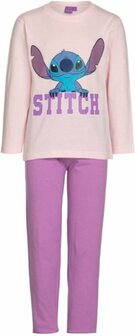 35434 Lilo &amp; Stitch Pyjama Roze/paars Maat 104/110 Lange Mouw