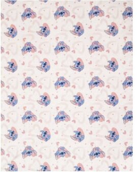 48118 Disney Stitch Fleece Plaid 130x160 cm Roze