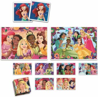 182978 Clementoni Disney Princess  Edukit 4in1 puzzel+games