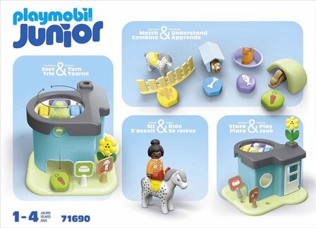 71690 PLAYMOBIL Junior Dierenpension met voerautomaat